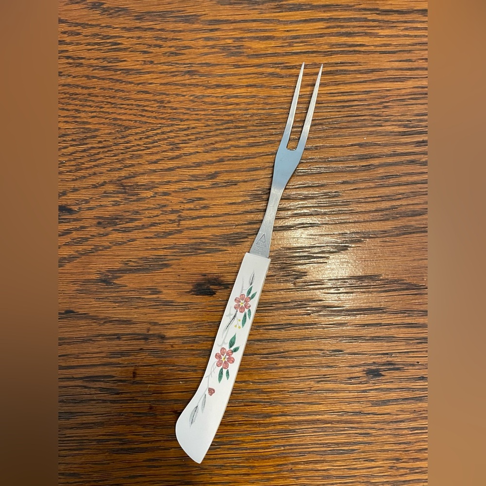 Floral Stainless Steel Carving Fork